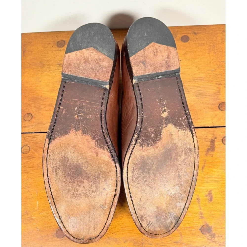 Cole Haan Kiltie Tassel Moccasin Loafer Men's 11.5 M Brown Leather Casual Preppy